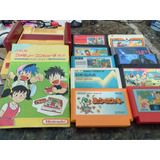 Famicom Nintendinho Nes Console Japonês Com Cartuchos Manga