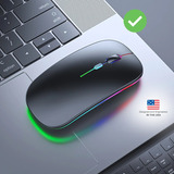 Mouse Ratón Compatible Con Macbook Inalámbrico Black