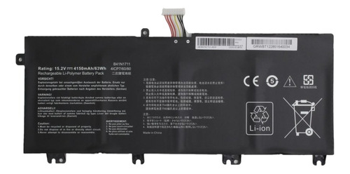 Bateria Compatible Con Asus Fx503v Fx503vd Fx705dt B41n1711