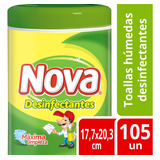 Toallas Húmedas Desinfectante Nova Protect 105 Un