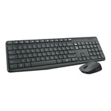 Logitech Mk235 Kit Teclado Mouse Wireless S/ Fio Resist Àgua