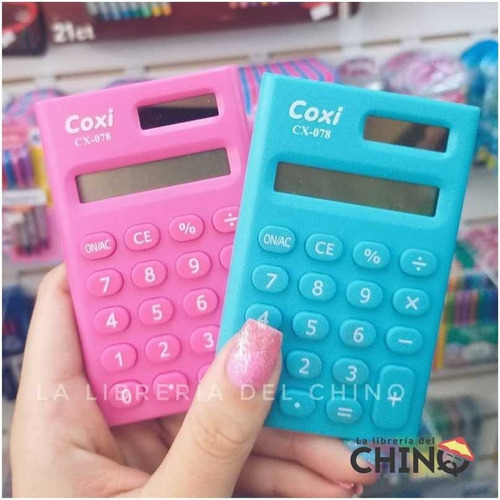 Calculadora Coxi Cx-078 En Colores Ideal Para Cartuchera
