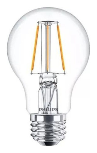 Lámpara Led 6w Bulbo Filamento A60 E27 Ledclassic Philips