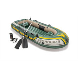 Lancha Inflable Seahawk 3 Equipada Con Remos Adulto Intex