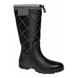 Bota De Lluvia Elega Mx1301 Color Negro Para Mujer Tx6