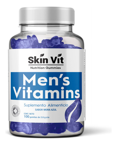 Multivitamínico Masculino 100 Gomitas + Vitamina D3 Y Zinc 