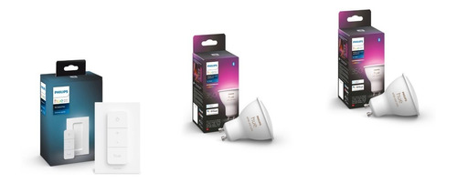 Pack Philips Hue Dimmer + 2 Gu10 White&color Bluetooth