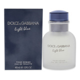 Perfume Dolce And Gabbana Light Blue Para Hombre, 40 Ml, En