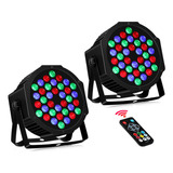 36 Luces Led De Escenario Rgb Dj Led Par De Luz Remota Y Con