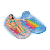 Colchón Inflable Para Piscina Espaldar Porta Bebida Flotador