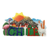 Iman Decorativo De Resina Co Relieve 3d De Ciudades De Chile