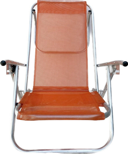 Cadeira Reclinável 5 Posições De Praia Reforçada Para 140 Kg