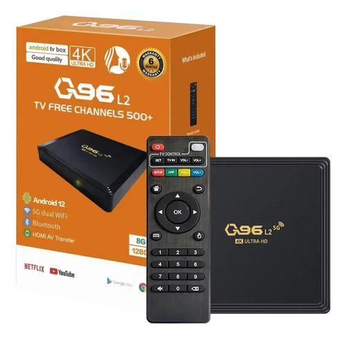 Convertidor Tv Box Q96 L2 4k 128gb 8gb De Ram Con Android 13