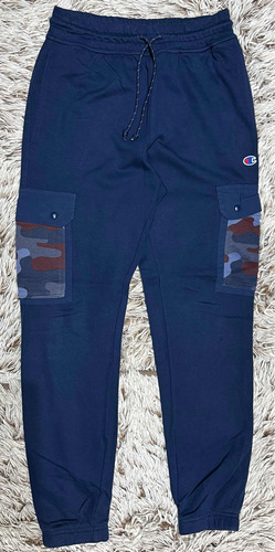 Pants Jogger Azul Champion Para Hombre Talla S