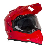 Casco Tech-x2 Cross City 632a Rojo C/ Gafas Rider One