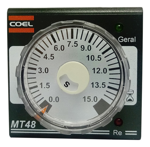 Rele Temporizador Analogico Coel Mt48 100-240v 0-15 Seg/min