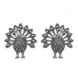 Aretes Pavo Real Marquesita Plata 925 Con Envio