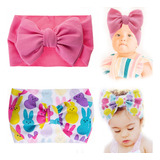 Kidocheese Diademas De Pascua Con Lazos Grandes Para Bebes Y