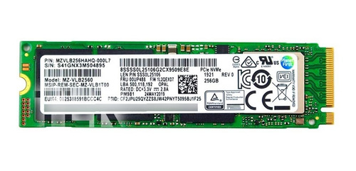 Disco Solido 256gb Ssd M2 Nvme Pcie Express / Pull New