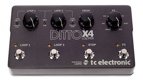 Pedal De Efecto Tc Electronic Ditto X4 Looper Vatcedittox4lp