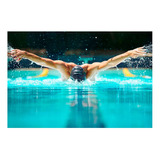 Vinilo 40x60cm Natacion Deporte Acuatico Pileta Piscina M5