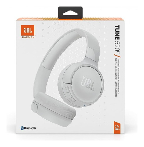 Fone De Ouvido Headphone Bluetooth Jbl Tune 520bt Branco