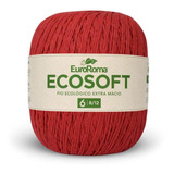 Fio Euroroma Ecosoft 8/12 Vermelho 422g - Macio