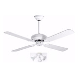 Ventilador De Techo Con Spots Spar Sp52wt Blanco