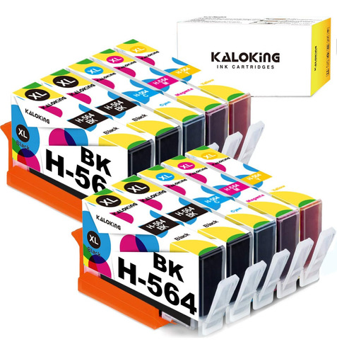 Kaloking - Cartucho De Tinta Compatible Con Hp 564 Xl Para H