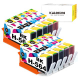 Kaloking - Cartucho De Tinta Compatible Con Hp 564 Xl Para H