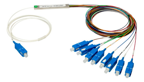 Splitter Fibra Óptica Divisor Plc 1 X 8 Sc Upc Conectorizado