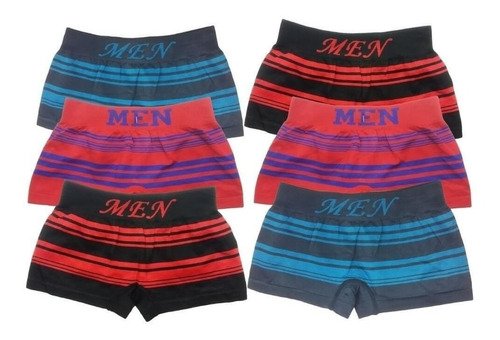 Promo 6 Boxer De Hombre Excelente Calidad Colores Variados.