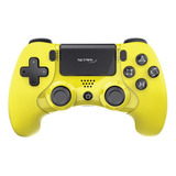 Netmak Joystick Inalambrico Nm-p401-y Amarillo Compatible Ps