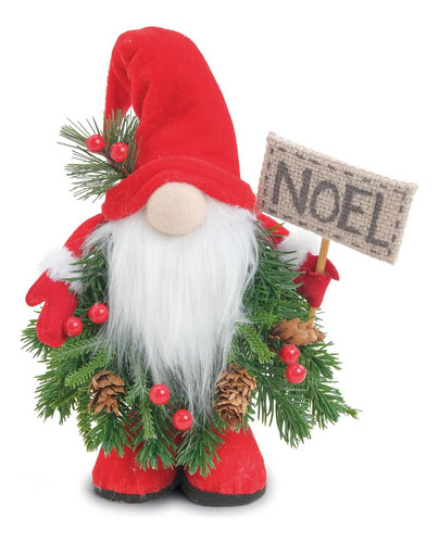 Kringle Decorativo Placa Noel E Arranjo Colorido 1un 1006977