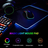 Gaming Mouse Pads Rgb Led Colores Gamer Alfombra Mouse 