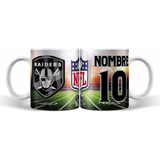 Taza Personalizada Nfl Raiders Coleccion Regalo