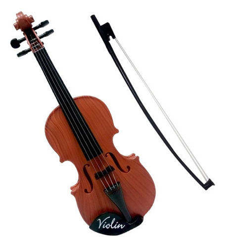 Violino De Plástico Com Arco Colors 42cm Presente Musical