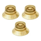 Kit 3 Knob Inclinado Dourado Guitarra Explorer