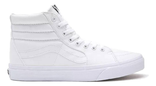 Tenis Vans Sk8-hi True White Unisex 5iw00 Blanco Moda Skate