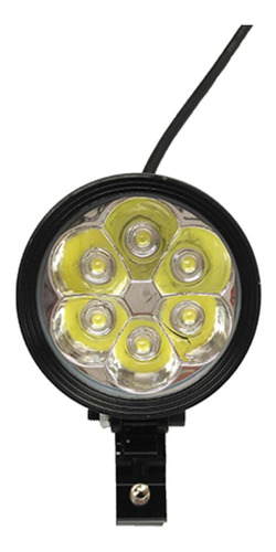      Faro Delan Auxiliar Led Negro Alta/baja/strobo 6 Leds