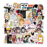 Taylor Swift 50 Calcomanias Stickers Pvc Contra Agua Artista