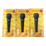 Microfono Shure Sv200 Tripack 3 Microfonos 3 Cables Xlr-xlr