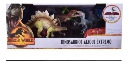 Dinosaurios Ataque Extremo Jurassic World  X 3+ Accesorios