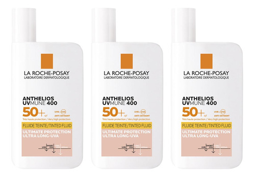 Kit La Roche Posay X 3 Und Anthelios Uv Mune Fps50+ Color X 