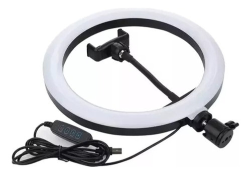 Anillo Aro Led 26 Cm De Diametro Usb Con Controlador De Luz 