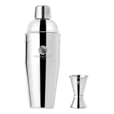 Set De Coctelera Martini Con Jigger - Bartender - Acero Inox