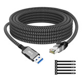 Cable Usb A Ethernet De 6 Pies, Usb 3.0 A Macho A Rj45 Macho
