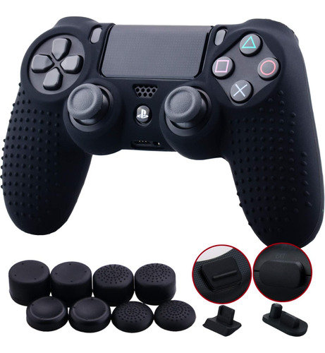 Funda Joystick Ps4 9cdeer Silicona Negro