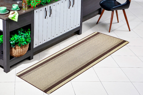 Tapete Lancer Sisal Passadeira Trilho 66x180 Facil De Limpar