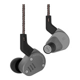 Audífonos In-ear Kz Zsa With Mic Gris Y Negro